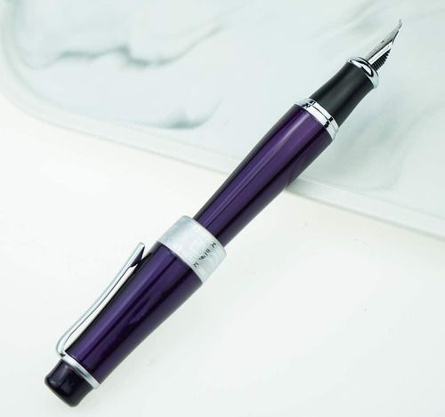 De Lujo Purpura Pluma De Caligrafia Asiatica Punta Dobl...