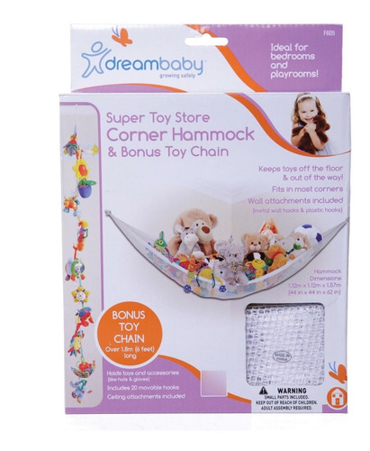 Organizador De Juguetes Y Peluches (hamaca+cadena) Dreambaby