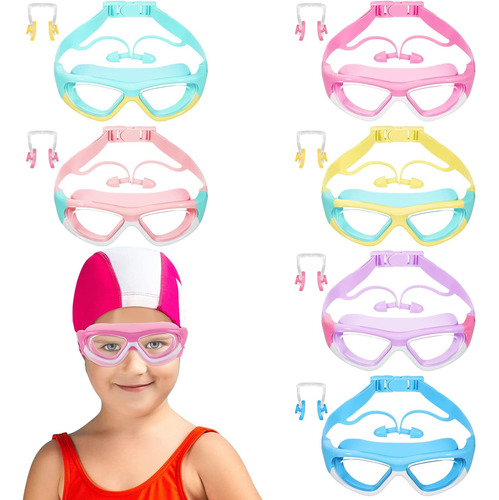 Paquete De 6 Gafas De Natación Para Niños De 3 A 15 Años, An