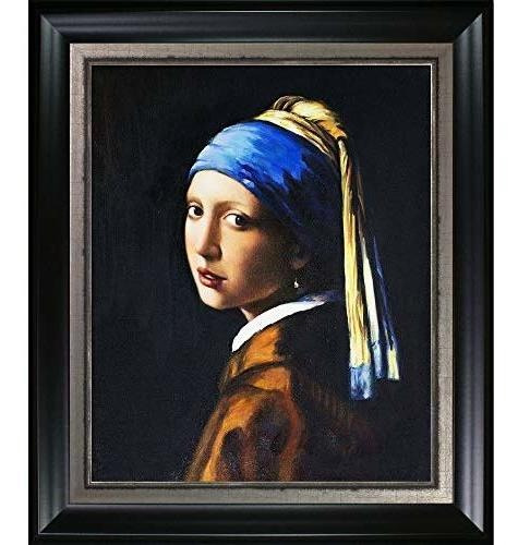 Overstockart Girl With A Pearl Earring De Johannes Vermeer E