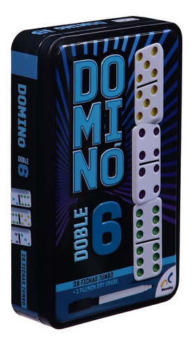 Juego De Mesa Domino Doble 6 Con 28 Fichas Jumbo Novelty