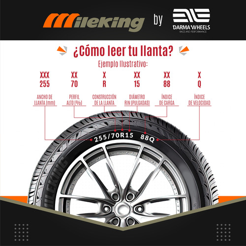 Kit 4 Llantas 275/65r18 Lt Mileking 123/120r 10pr Mk828