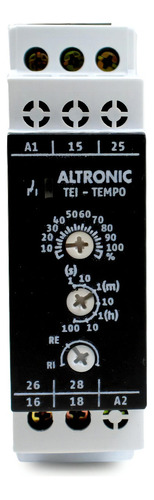 Rele De Tempo Altronic Tei 24 A 240vca 0,1s-100h Multiescala