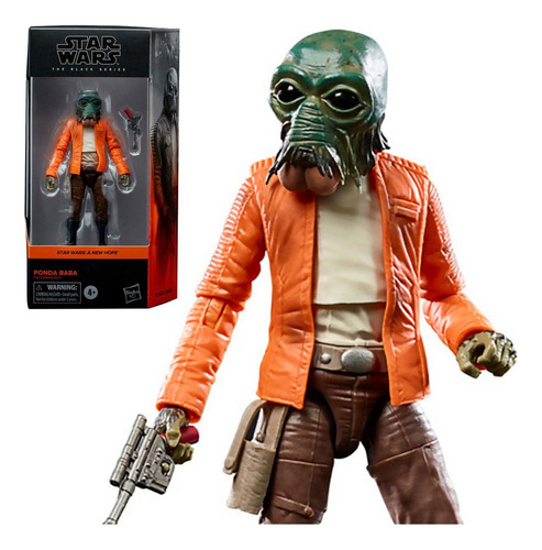 Figura De Acción Star Wars The Black Series Ponda Baba 15 Cm