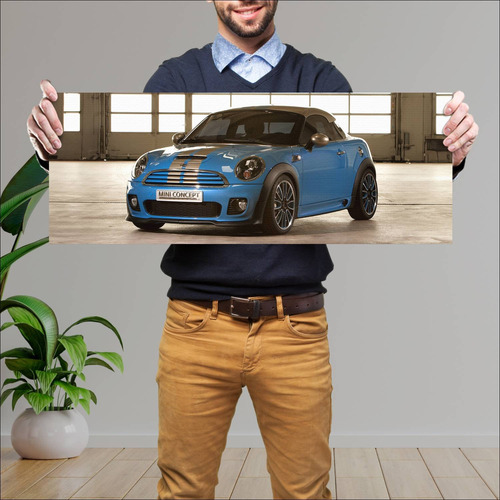 Cuadro 30x80cm Auto 2009 Mini Coupe Concept 3774 53