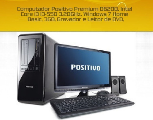 Desktop Core I3 3.20 5gb Ram Positivo Premium D6200 Megaware