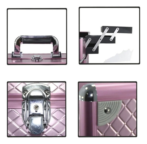Maleta Maquiagem Grande Completa Ruby Rose Brinde Necessaire