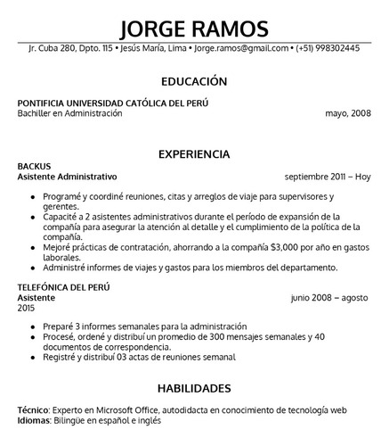 Armado De Cv's Personalizados Para Filtros Ats