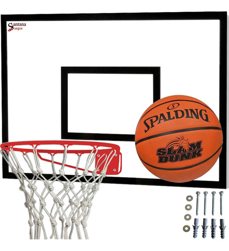 Tablero Basket Con Aro Macizo 45cm Red Gruesa Santana Juegos