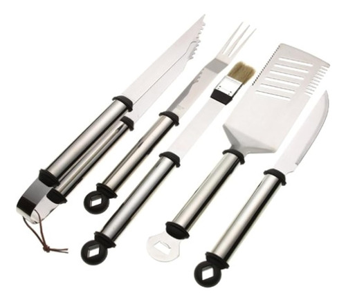 Mr. Bar-b-q 5-piece Stainless Handle Barbeque Tool Set