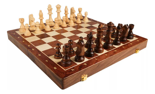 Juego De Ajedrez Internacional Wooden Chess Board 15