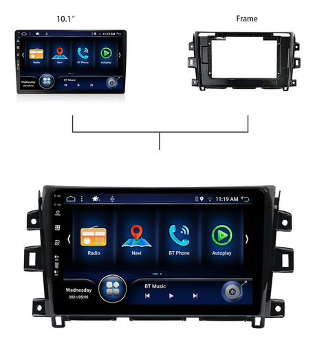 Z0k 6g+128g Coche Estéreo Para Nissan Navara Frontier Np300