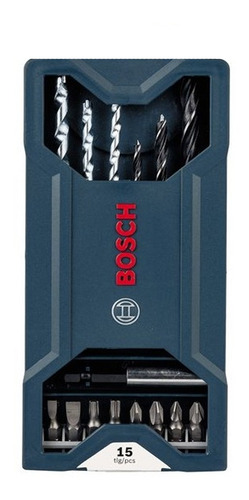 Taladro Percutor Bosch + Set Mechas Y Puntas 15 Acc