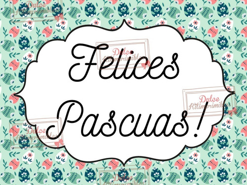 Kit Imprimible Pascua Felices Pascuas Base Huevo Bolsita 14