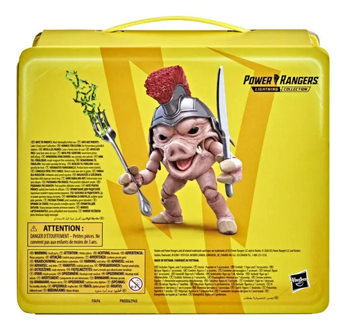 Figura Power Rangers Lightning Pudgy Pig Exclusiva Lonchera