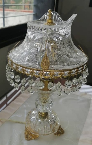 Lampara De Mesa De Noche, Cristal De Arques, Sala De Estar 