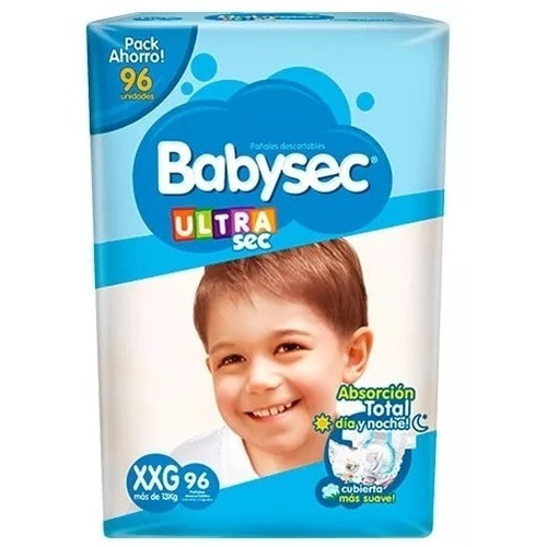 Pañales Babysec Ultra Sec Talle Xxg Por 96 ( Kiara )