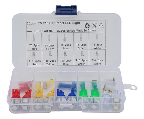 Lámpara Led T5 T10, 20 Unidades, Lámpara De Instrumentos Par