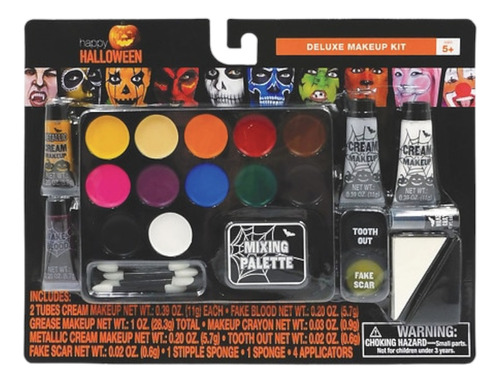 Maquillaje Happy Halloween Deluxe Makeup Kit Mixing Pallete 