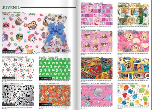 Imagem 3 de 3 de Saco Presente Metalizado 50x70 Infantil C/50 Un
