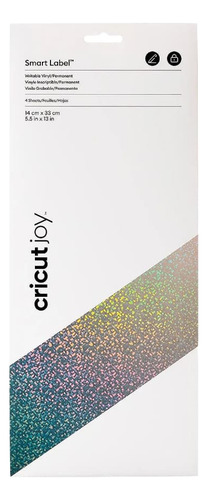 Vinil Smart Label Holográfico Cricut Joy 5.5x13 4pzs