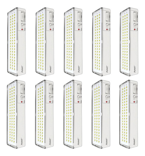 10 Luminária Emergência Portátil Residencia Comercio 60 Leds