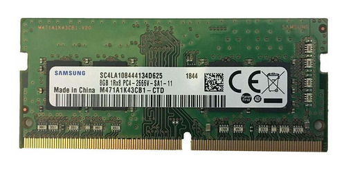 Memoria Ram 8gb Samsung Ddr4 2666mhz Modulo Para S (260 Pin Sodimm 1.2v) M471a1k43cb1