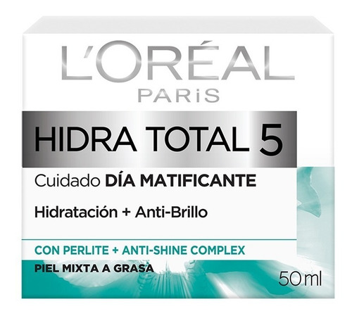 Crema Facial L'oréal Paris Matificante Hidratante 50 Ml