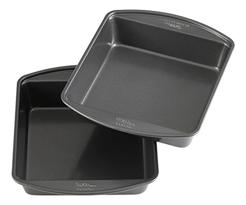 Wilton Perfect Results Nonstick Square Cake Pans 8inch Multi