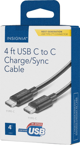 Cable Usb Tipo C Insignia Certificado Datos Carga Alta Cali 