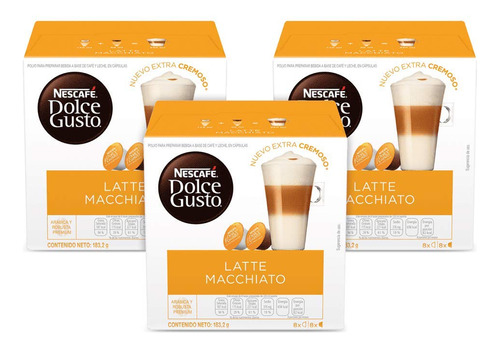 Capsulas De Cafe Nescafe Dolce Gusto Latte Macchiato 48 Caps