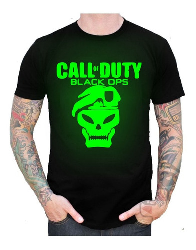 Remera Brilla En La Oscuridad Call Of Duty - Gamer/comic