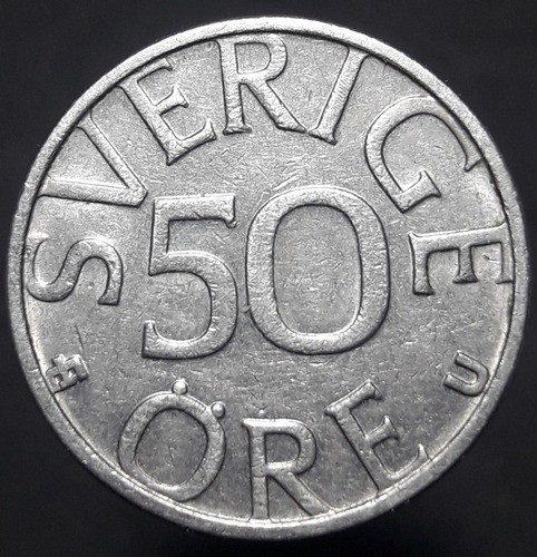 Moneda Suecia 50 Öre - Carl Xvi Gustaf 1979