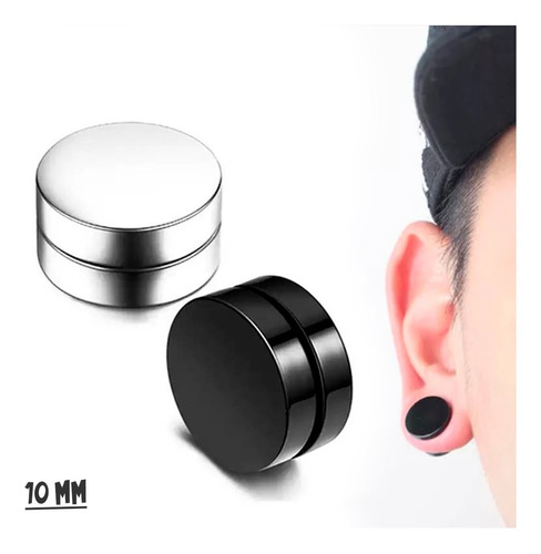 Aretes Magnéticos Iman 10mm De Alta Calidad Acero Inoxidable