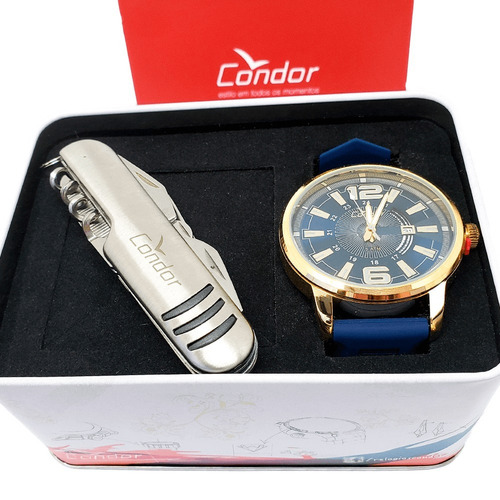 Kit Relógio Condor Masculino Co2115yg/k8a