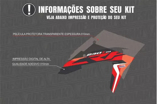 Adesivos - Motocross Trilha Crf