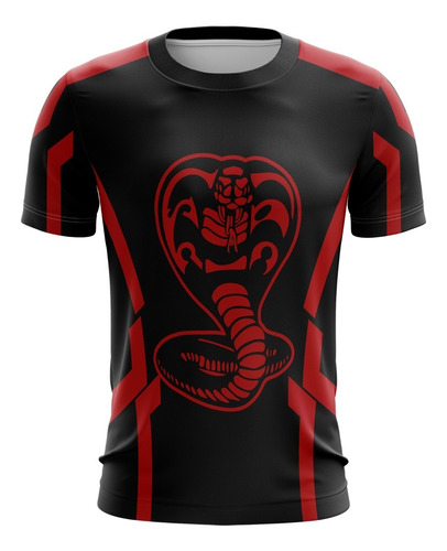 Playera Sublimada Cobra Kai Linea Roja