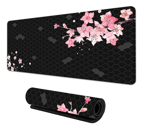 Sakura Teclado Alfombrilla De Ratón Grande Antideslizante