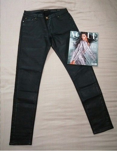 Hermoso Pantalón Jean Skinny Encerado Zara. Bershka Shein