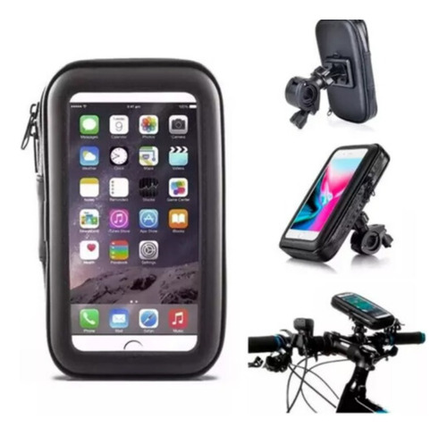 Suporte Porta Celular Gps Guidão Bike Moto 5.5 Polegadas