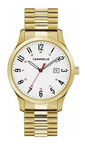 Reloj De Hombre De Acero Inoxidable De Cuarzo Caravelle Relo