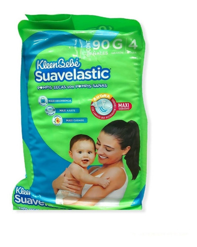 Pañales Kleenbebé Suavelastic 94 Unidades Etapa 4 Unisex