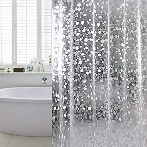Imagen 1 de 9 de Cortina De Baño Pvc Optica Antihongos Ojales Inox Temacasa
