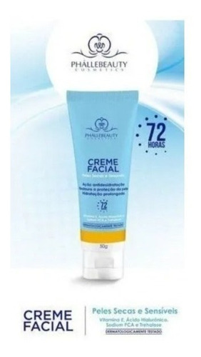 Creme Facial Peles Secas E Sensíveis Phállebeauty Ph0033