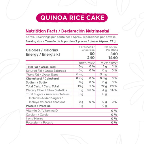 Okko Rice Cakes Con Quinoa 140 G