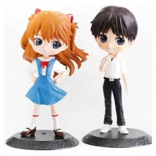 Neón Génesis Evangelion Colección X 2 Figuras Q Posket 