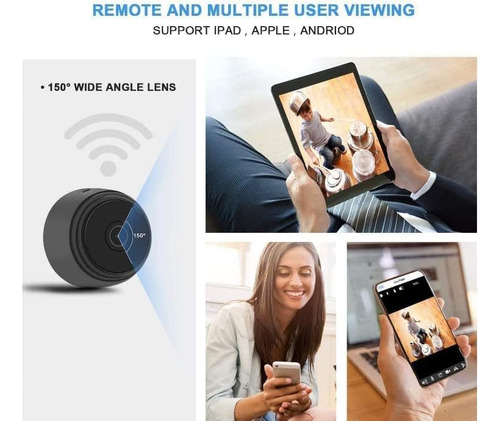 Mini Cámaras Espía Pequeñas Ocultas Wifi Inalámbricas Con Vi