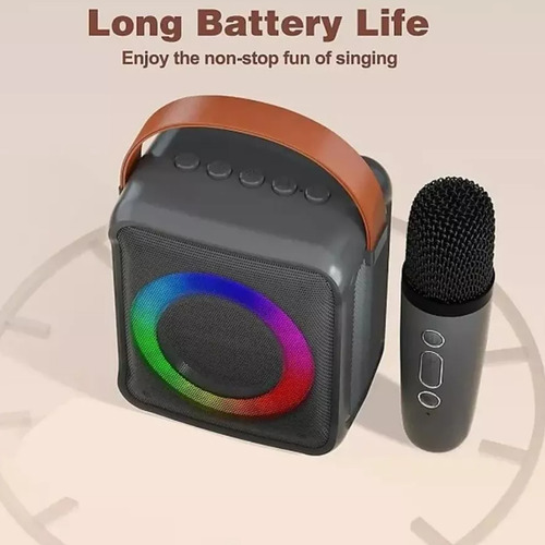 Altavoz Bluetooth Con Micrófono Portátil Karaoke