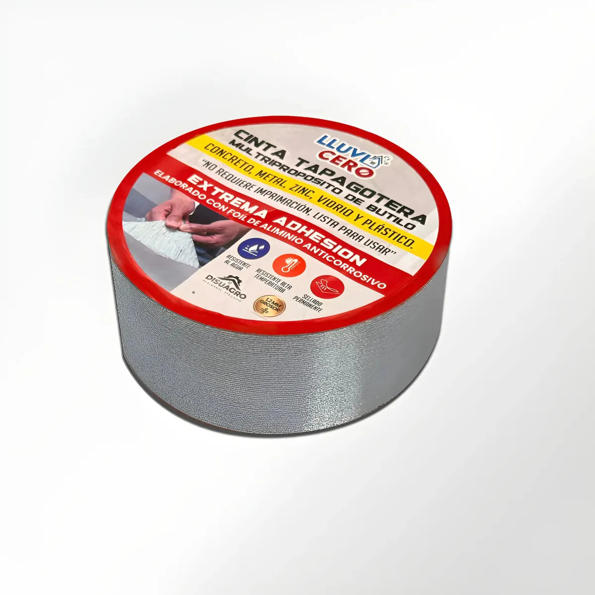 Cinta Tapagoteras Butilo Impermeable Lluvia Cero (5mtsx5cms) Gris