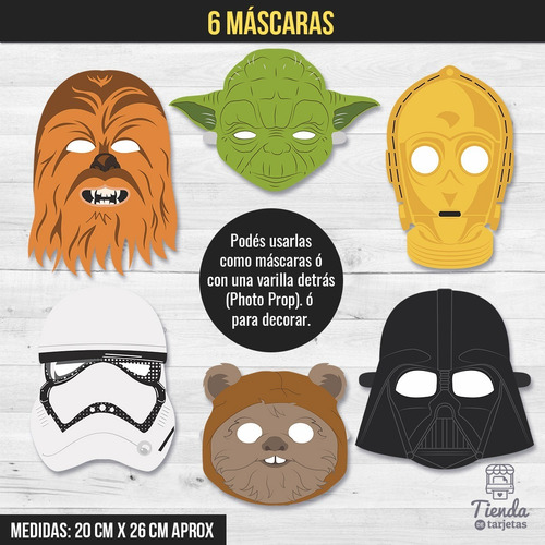 Imagen 3 de 10 de Kit Imprimible Star Wars - Guerra De Las Galaxias